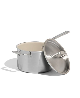 Made In CeramiClad 4-Quart Saucepan with Lid