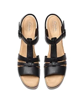 Clarks Collection Women's Seannah Madi Wedge Sandals