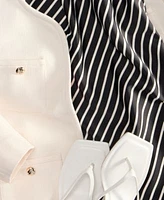 Bar Iii Womens Tweed Jacket Striped Cowlneck Dress Exclusively At Macys