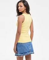 Hugo Women's Slim-Fit Scoop-Neck Logo Tank Top