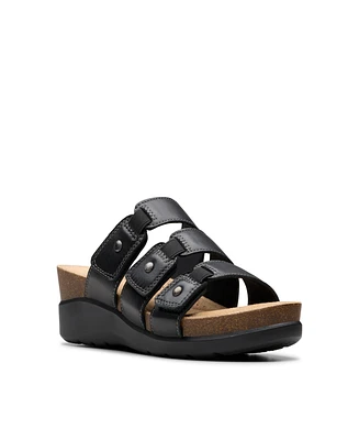 Clarks Collection Women's Calenne Lily Wedge Sandals