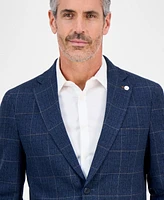 Tom Baine Men's Slim-Fit Plaid Stretch Sport Coat