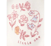 Carter's Baby Girls Cotton Little Cardigan, Bodysuit & Floral-Print Pants, 3 Piece Set