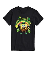 Airwaves Men's SpongeBob SquarePants St Patrick's Day Short Sleeve T-Shirt