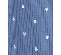 Carter's Baby Girls Mini Floral Ribbed Sleep & Play Pajamas