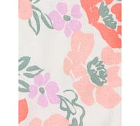 Carter's Baby Girls 1-Piece Floral 100% Snug-Fit Cotton Footed Pajamas