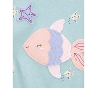 Carter's Baby Girls Cotton Snap-Up Romper