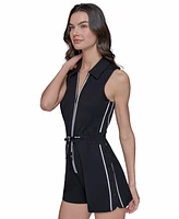Karl Lagerfeld Paris Women's Drawstring Romper