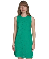 Tommy Hilfiger Women's Meadow Eyelet Sleeveless Dress