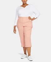Nydj Plus Linen-Blend Stretch Utility Pants
