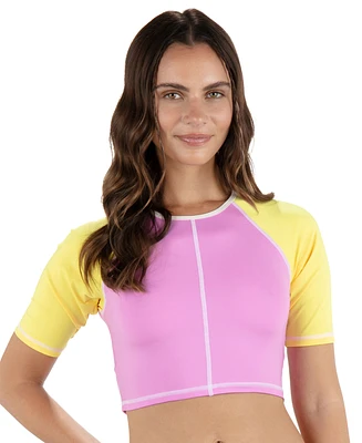 Hurley Juniors' Summer Colorblocked Crop Top