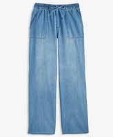 On 34th Women's Pull-On Utility Wide-Leg Jeans, Exclusively at Macy's