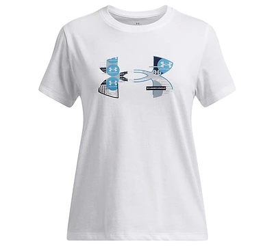 Under Armour Big Girls Logo Fill Graphic T-Shirt