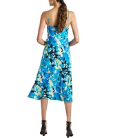 Natori Women's Floral-Print Sleeveless V-Neck Midi Dress