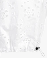 On 34th Women's Cotton Eyelet Pull-On Joggers, Exclusively at Macy's