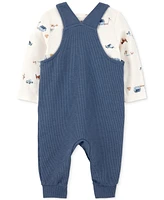 Carter's Baby Boys 2-Pc. Long-Sleeve T-Shirt & Thermal Overalls Set