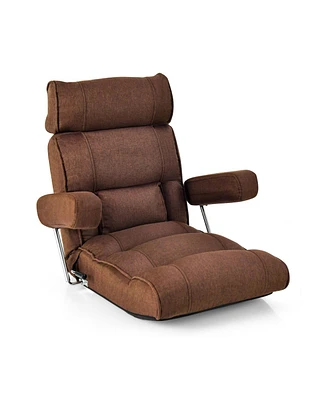 Adjustable Folding Sofa Chair with 6 Position Stepless Back