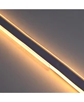 DELight 20Pcs 39" Pvc Channel Mounting Holder for 11/16" Led Neon Strip Light