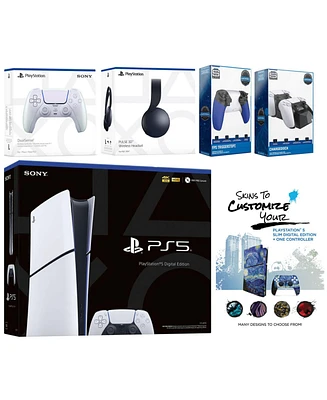 Sony Playstation 5 Slim Digital with Black Pulse Headset, Extra