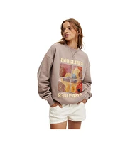 Cotton On Women's Licensed Graphic Crew Sweatshirt