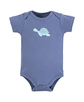 Hudson Baby Boys Cotton Bodysuits, Sea Friends, Preemie