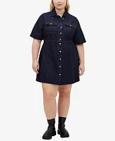 City Chic Plus Liv Denim Dress