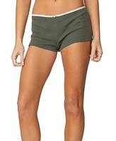 Edikted Women's Georgina Low Rise Waffle Shorts
