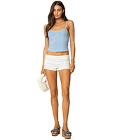 Edikted Women's Prairie Embroidered Tank Top
