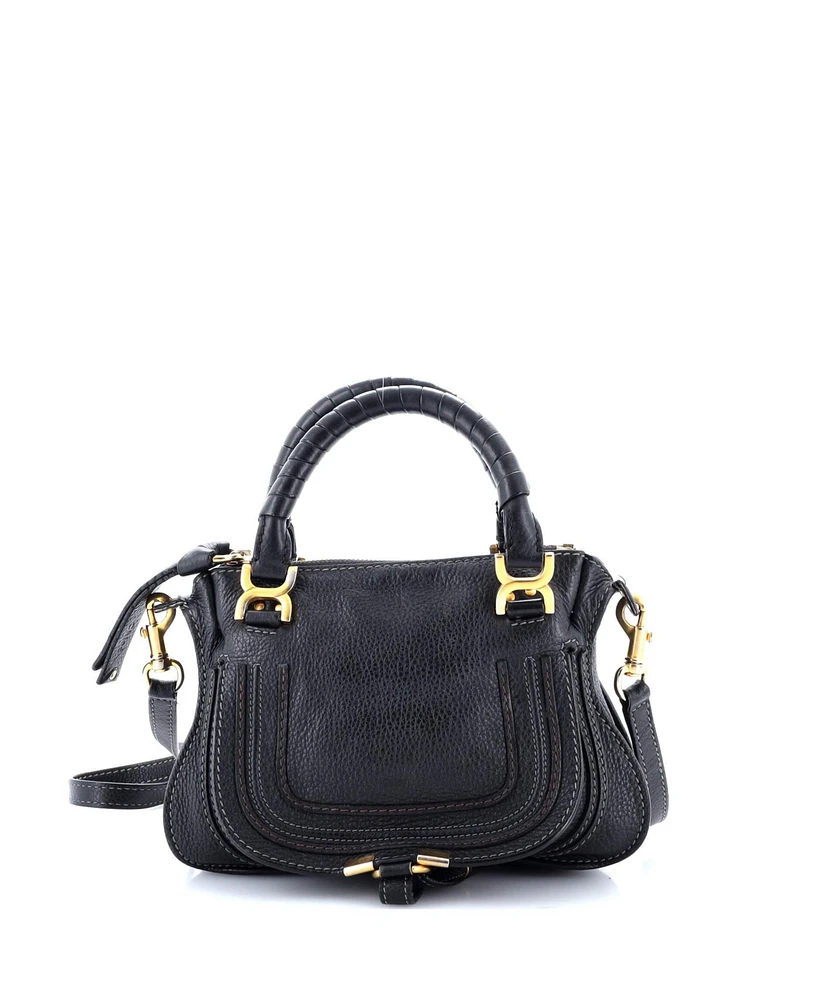 Pre-Owned Chloe Baby Marcie Satchel Leather