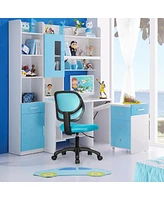 Low-back Computer Task Chair with Adjustable Height and Swivel Casters