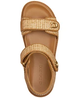 Coach Women's Brynn Straw Sandals