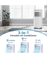 Zafro 10,000 Btu Portable Air Conditioner, 3-in-1 Ac Unit for Rooms up to 400 Sq. Ft, with Remote Control, 24H Timer, Sleep Mode & Window Kit, Ideal f