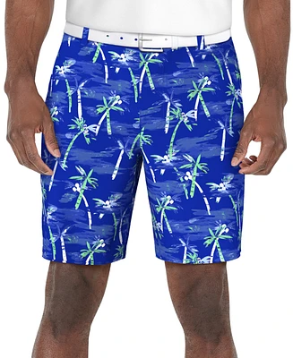 Pga Tour Men's Palm Tree Printed 8" Shorts