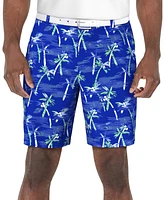 Pga Tour Men's Palm Tree Printed 8" Shorts