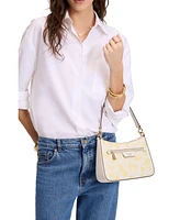 Kate Spade New York Hudson Spring Pansies Small Crossbody Bag