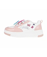 Bebe Toddler Girls Butterfly Lace Charms with Court Sneakers