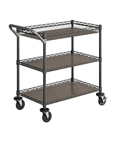Seville Classics 3-Tier Commercial Rolling Utility Cart