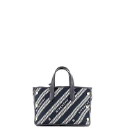 Pre-Owned Givenchy Mini Bond Shopper Tote Logo Jacquard Canvas