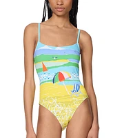 Kate Spade New York Women's Tie-Back One-Piece Swimsuit