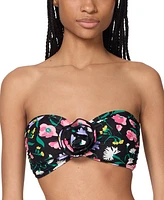 Kate Spade Women's Rosette-Trim Bandeau Bikini Top