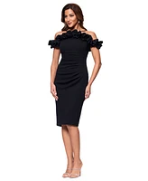 Xscape Women's Ruffled Off-The-Shoulder Sheath Dress