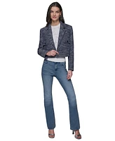 Karl Lagerfeld Paris Women's Tweed Cropped Jacket