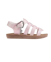 Bebe Toddler Girls Flower Print Lining with Fisherman Sandals