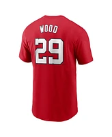 Nike Men's James Wood Red Washington Nationals Fuse Name Number T-Shirt