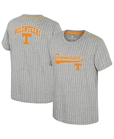 Colosseum Big Boys and Girls Heather Gray Tennessee Volunteers Airball Baseball T-Shirt