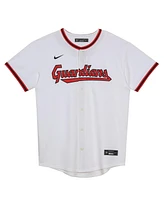 Nike Baby Boys and Girls White Cleveland Guardians Home Blank Replica Jersey