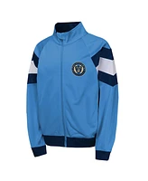 Outerstuff Big Boys and Girls Blue Philadelphia Union Field General Track Full-Zip Jacket