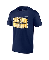 Fanatics Men's Navy Nashville Predators 2024 Stanley Cup Playoffs Slogan T-Shirt