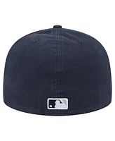 New Era Men's Navy New York Yankees Championship Side Flag A-Frame 59FIFTY Fitted Hat