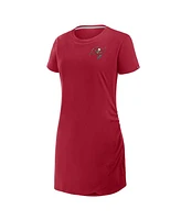 Fanatics Women's Red Tampa Bay Buccaneers Relaxed Fit Drape Dress